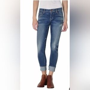 Fidelity Denim Mila Crop 9 Year Aged, Mid Rise Skinny Jeans, Size 31